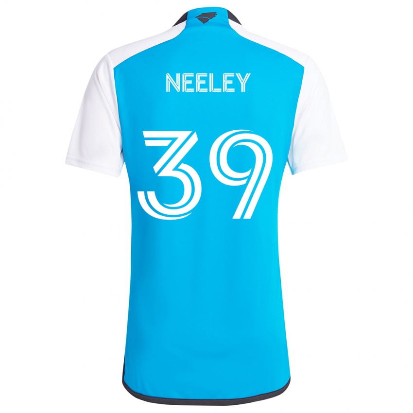 Kinder Jack Neeley #39 Blau Weiss Heimtrikot Trikot 2024/25 T-Shirt Österreich