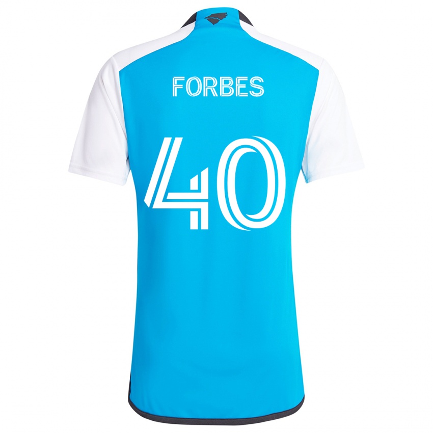 Kinder Jahlane Forbes #40 Blau Weiss Heimtrikot Trikot 2024/25 T-Shirt Österreich