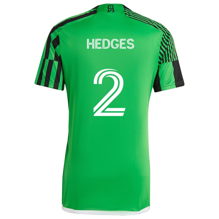 Kinder Matt Hedges #2 Grün Schwarz Heimtrikot Trikot 2024/25 T-Shirt Österreich