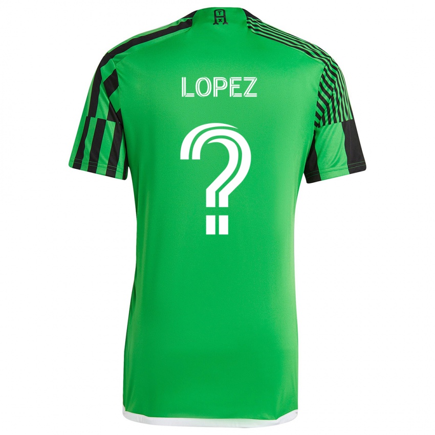 Kinder Eric López #0 Grün Schwarz Heimtrikot Trikot 2024/25 T-Shirt Österreich