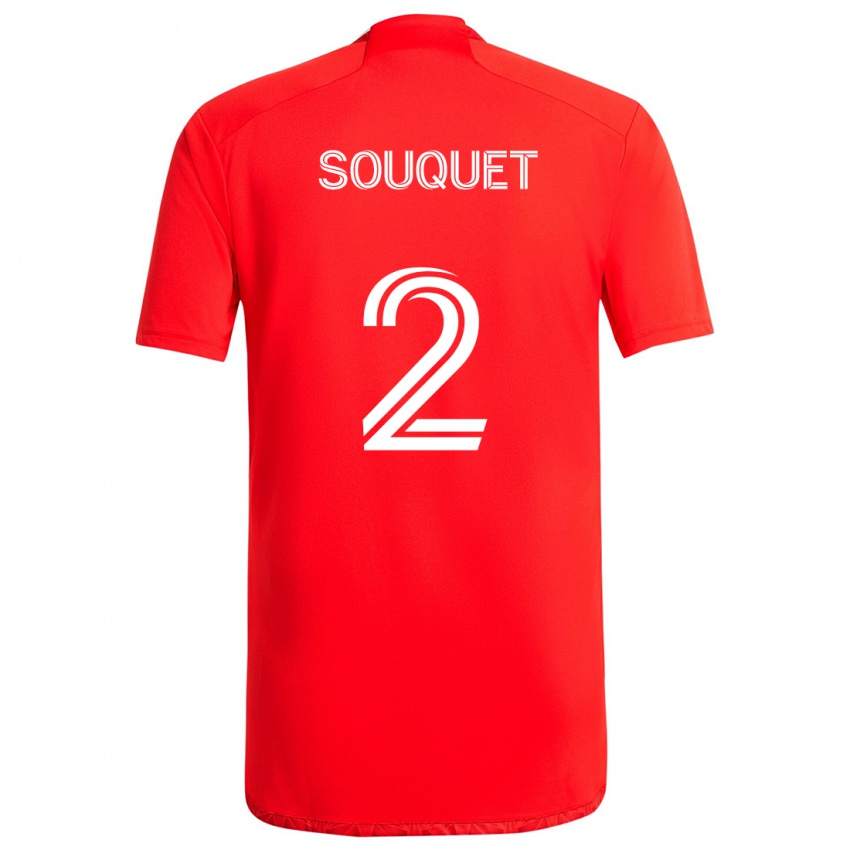 Kinder Arnaud Souquet #2 Rot-Weiss Heimtrikot Trikot 2024/25 T-Shirt Österreich