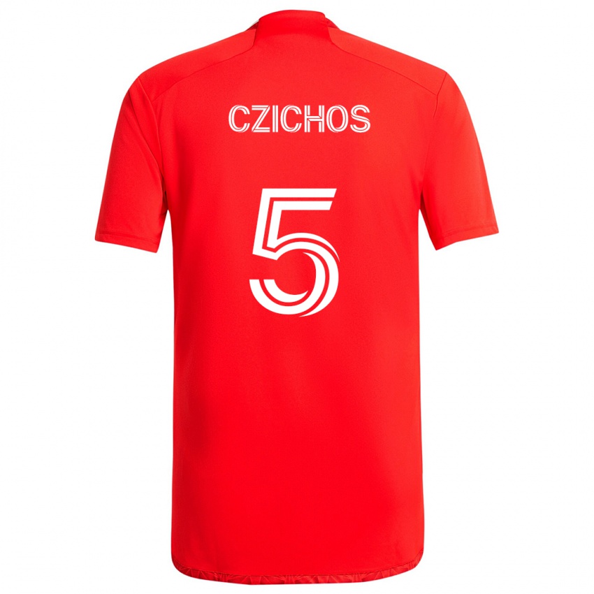 Kinder Rafael Czichos #5 Rot-Weiss Heimtrikot Trikot 2024/25 T-Shirt Österreich