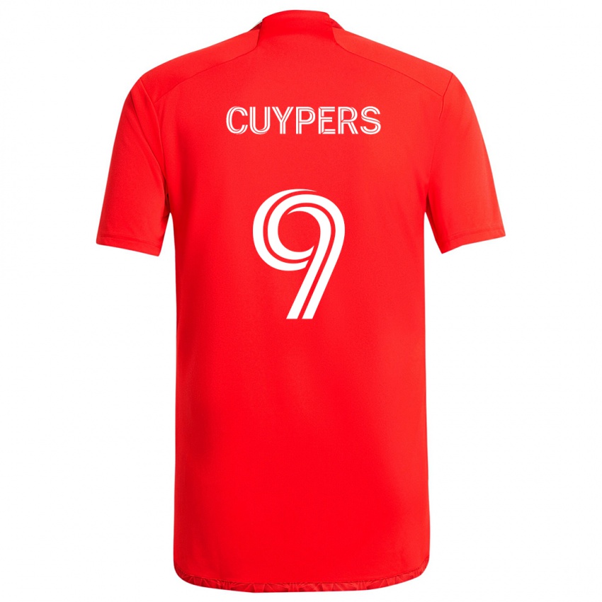 Kinder Hugo Cuypers #9 Rot-Weiss Heimtrikot Trikot 2024/25 T-Shirt Österreich