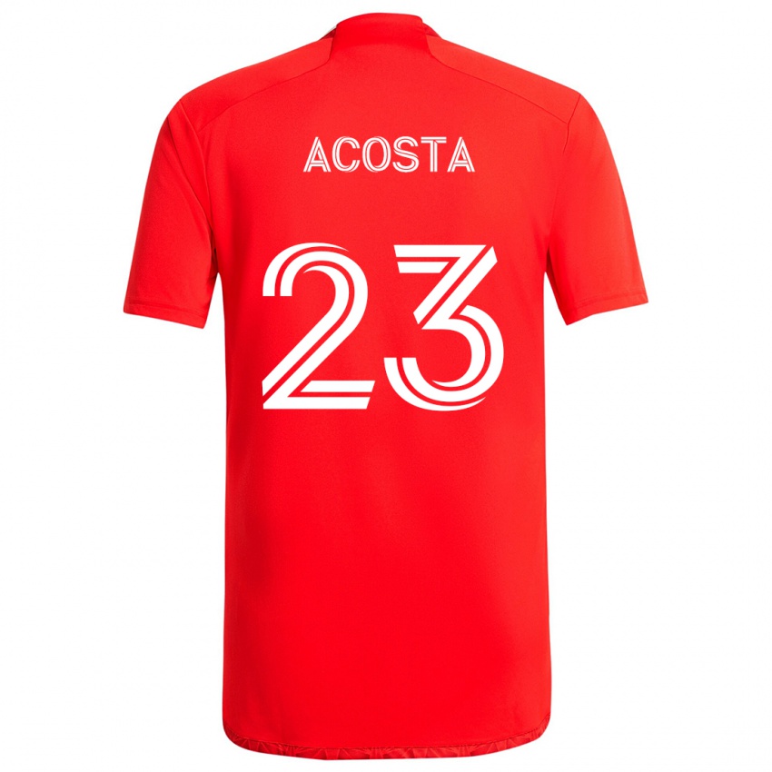 Kinder Kellyn Acosta #23 Rot-Weiss Heimtrikot Trikot 2024/25 T-Shirt Österreich