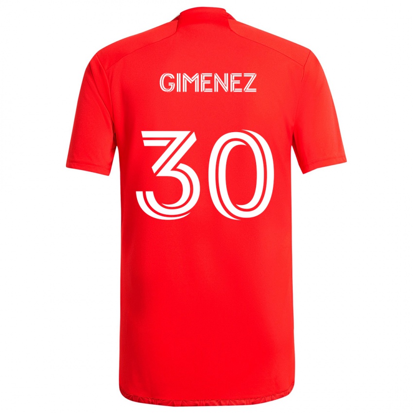 Kinder Gastón Giménez #30 Rot-Weiss Heimtrikot Trikot 2024/25 T-Shirt Österreich