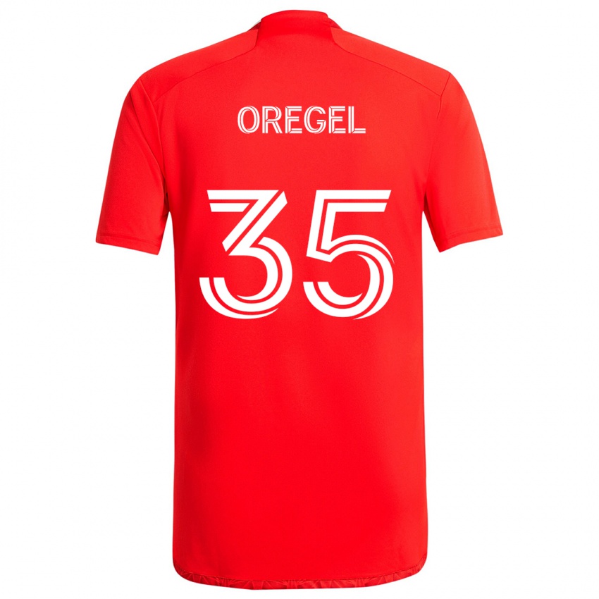 Kinder Sergio Oregel #35 Rot-Weiss Heimtrikot Trikot 2024/25 T-Shirt Österreich