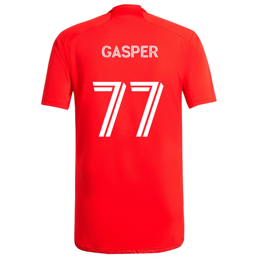 Kinder Chase Gasper #77 Rot-Weiss Heimtrikot Trikot 2024/25 T-Shirt Österreich