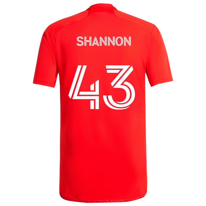 Kinder Jaylen Shannon #43 Rot-Weiss Heimtrikot Trikot 2024/25 T-Shirt Österreich