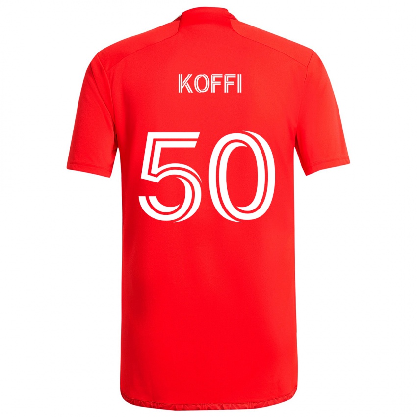 Kinder Christian Koffi #50 Rot-Weiss Heimtrikot Trikot 2024/25 T-Shirt Österreich