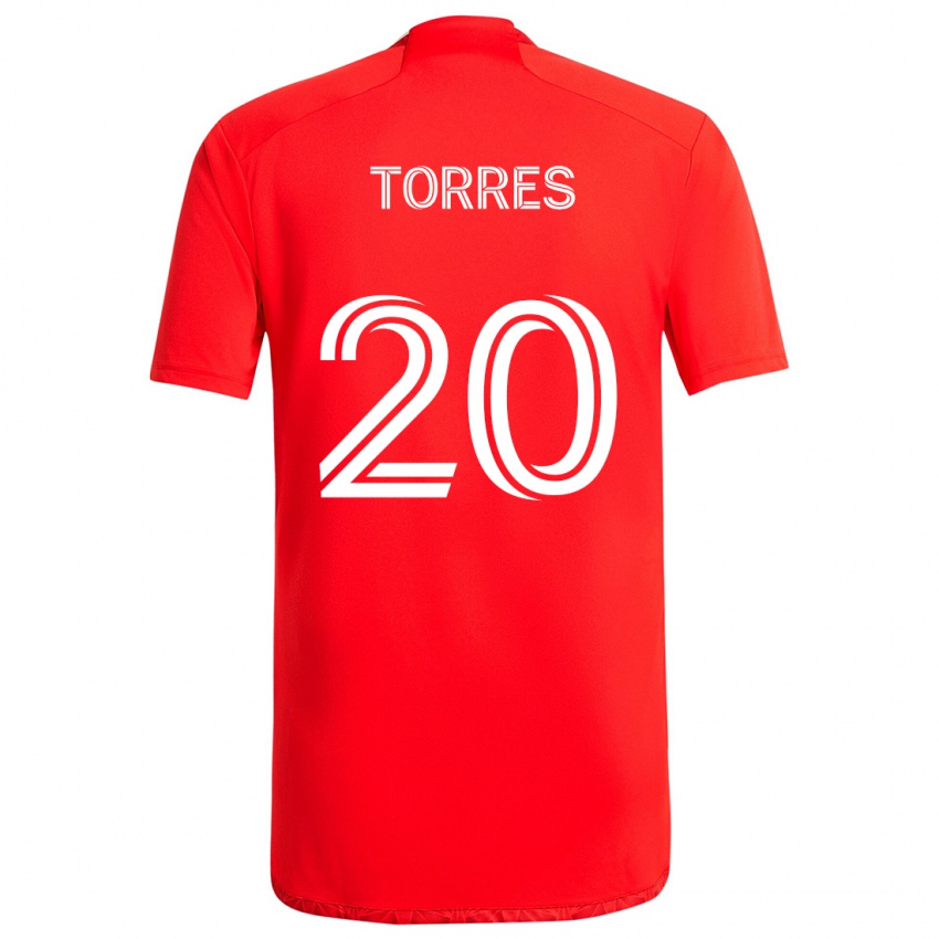 Kinder Jairo Torres #20 Rot-Weiss Heimtrikot Trikot 2024/25 T-Shirt Österreich