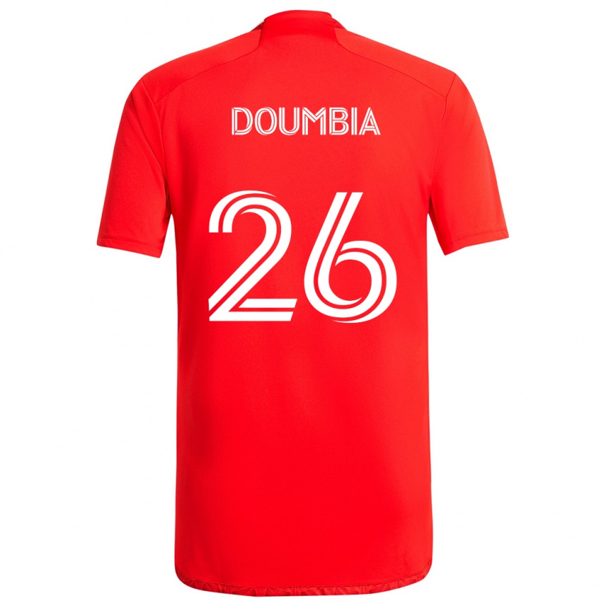 Kinder Ousmane Doumbia #26 Rot-Weiss Heimtrikot Trikot 2024/25 T-Shirt Österreich