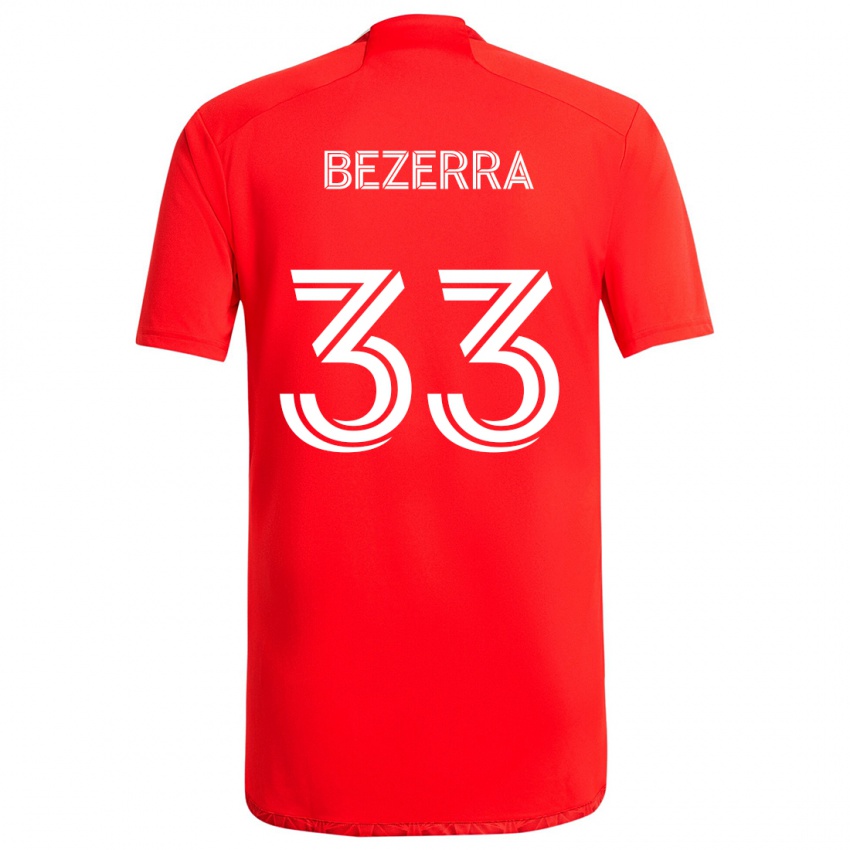 Kinder Victor Bezerra #33 Rot-Weiss Heimtrikot Trikot 2024/25 T-Shirt Österreich