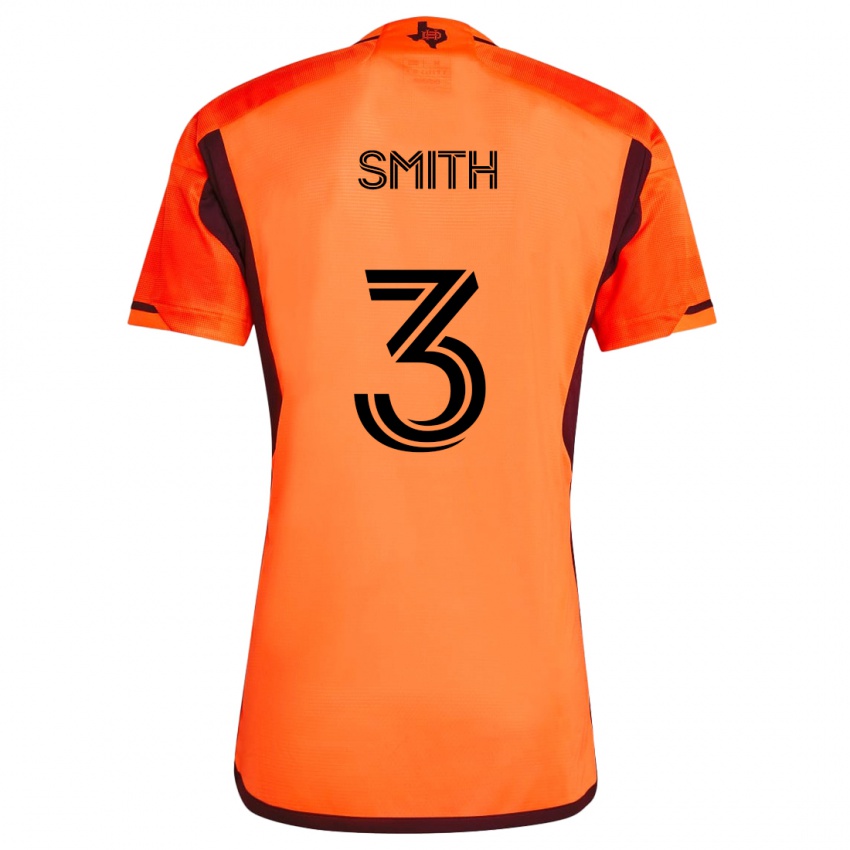 Kinder Brad Smith #3 Orange Schwarz Heimtrikot Trikot 2024/25 T-Shirt Österreich