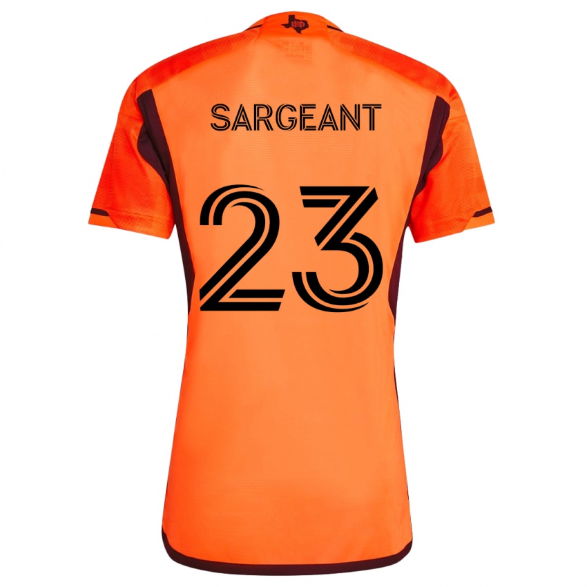 Kinder Kieran Sargeant #23 Orange Schwarz Heimtrikot Trikot 2024/25 T-Shirt Österreich