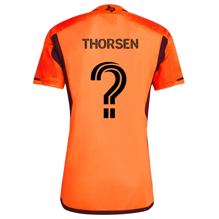 Kinder Liam Thorsen #0 Orange Schwarz Heimtrikot Trikot 2024/25 T-Shirt Österreich