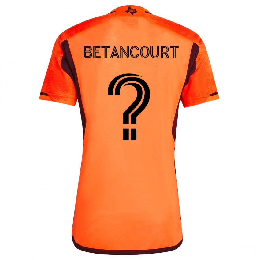 Kinder Noah Betancourt #0 Orange Schwarz Heimtrikot Trikot 2024/25 T-Shirt Österreich