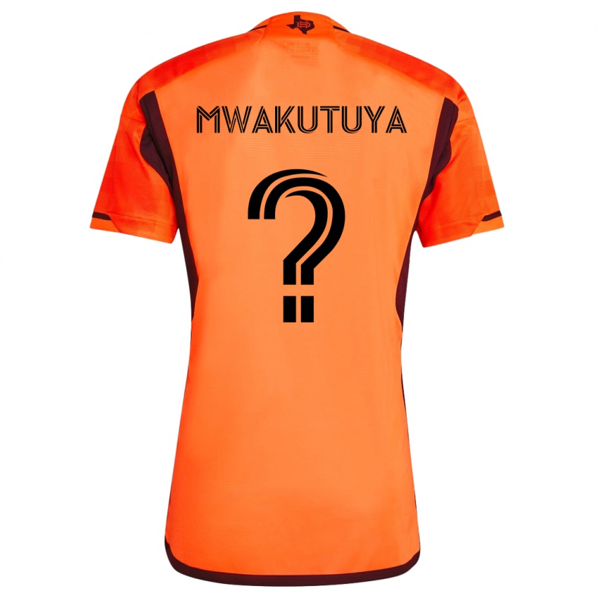 Kinder Isaac Mwakutuya #0 Orange Schwarz Heimtrikot Trikot 2024/25 T-Shirt Österreich