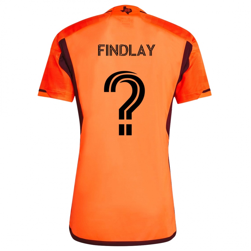 Kinder Maddox Findlay #0 Orange Schwarz Heimtrikot Trikot 2024/25 T-Shirt Österreich