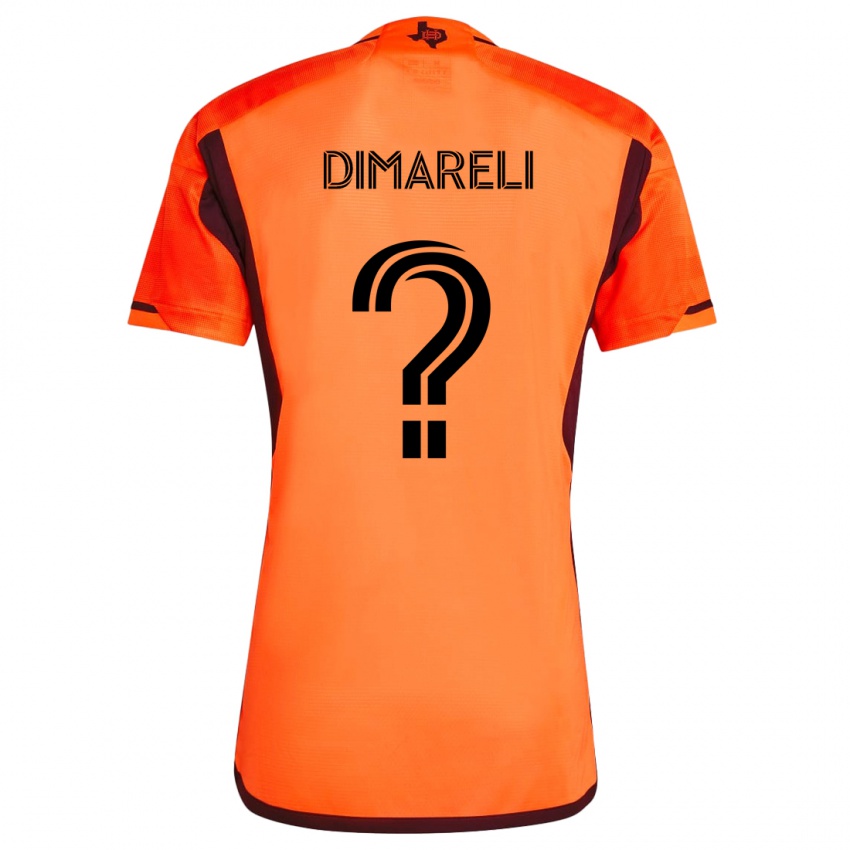 Kinder Mattheo Dimareli #0 Orange Schwarz Heimtrikot Trikot 2024/25 T-Shirt Österreich