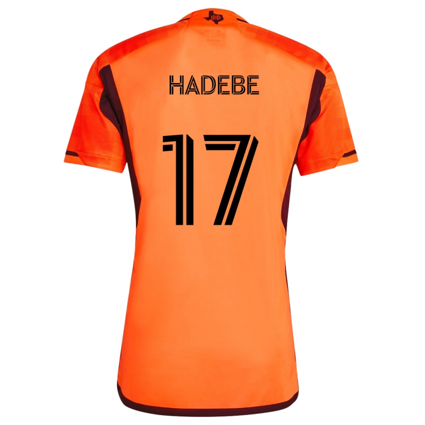 Kinder Teenage Hadebe #17 Orange Schwarz Heimtrikot Trikot 2024/25 T-Shirt Österreich