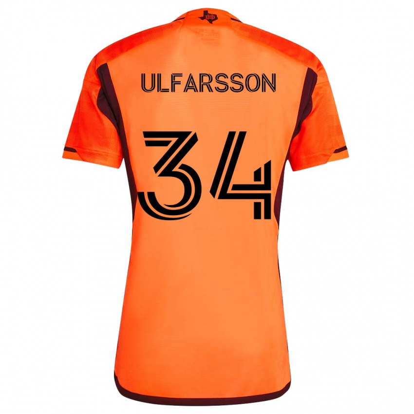 Kinder Thor Úlfarsson #34 Orange Schwarz Heimtrikot Trikot 2024/25 T-Shirt Österreich