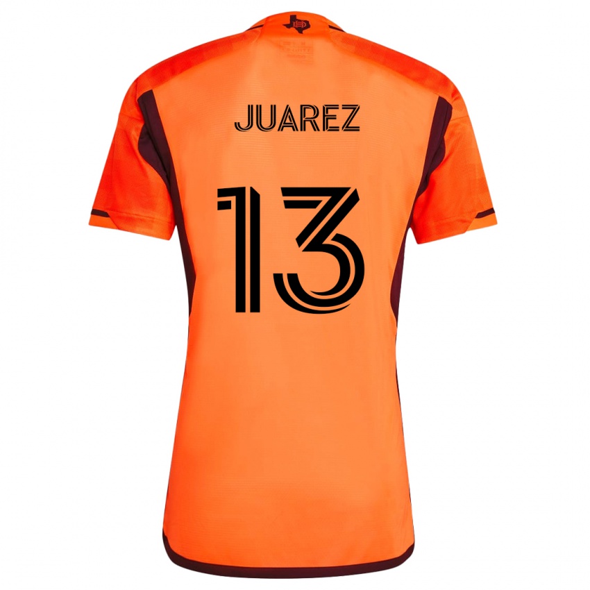 Kinder Jathan Juarez #13 Orange Schwarz Heimtrikot Trikot 2024/25 T-Shirt Österreich