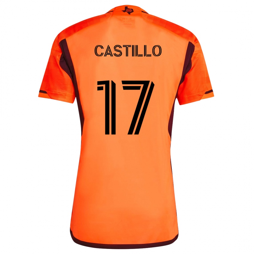 Kinder Joyner Castillo #17 Orange Schwarz Heimtrikot Trikot 2024/25 T-Shirt Österreich