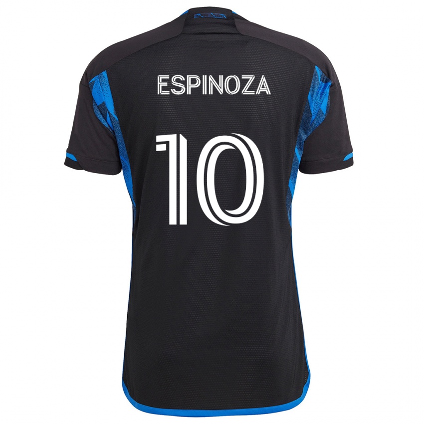 Kinder Cristian Espinoza #10 Blau Schwarz Heimtrikot Trikot 2024/25 T-Shirt Österreich