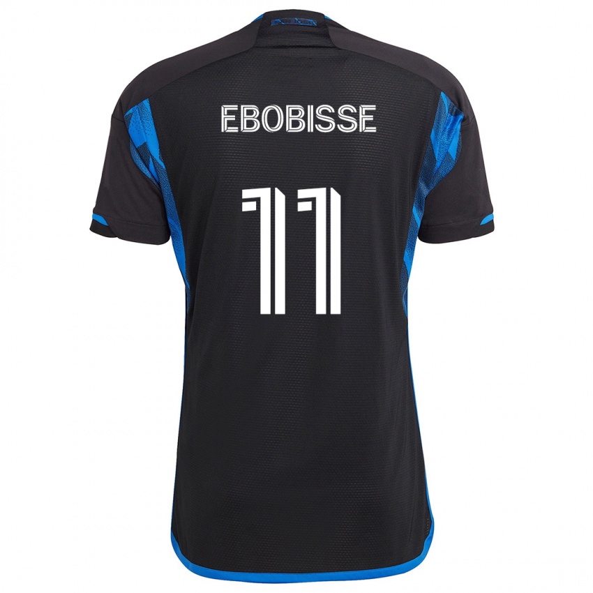 Kinder Jeremy Ebobisse #11 Blau Schwarz Heimtrikot Trikot 2024/25 T-Shirt Österreich