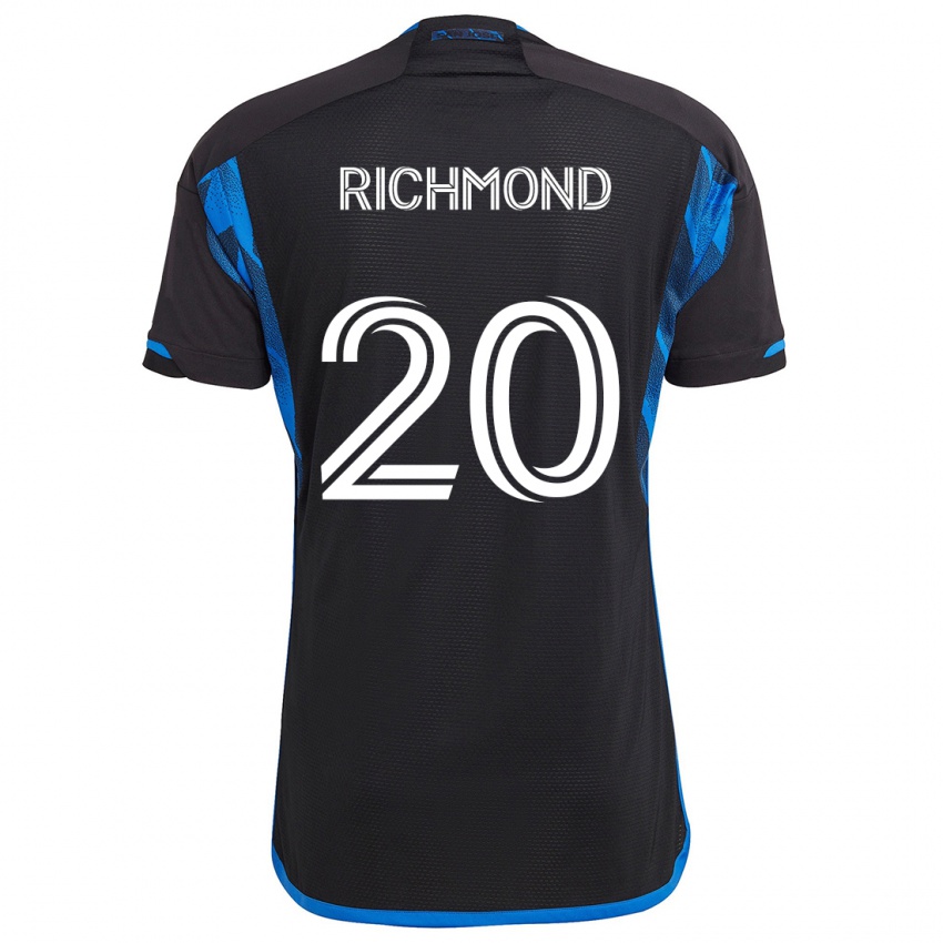 Kinder Will Richmond #20 Blau Schwarz Heimtrikot Trikot 2024/25 T-Shirt Österreich