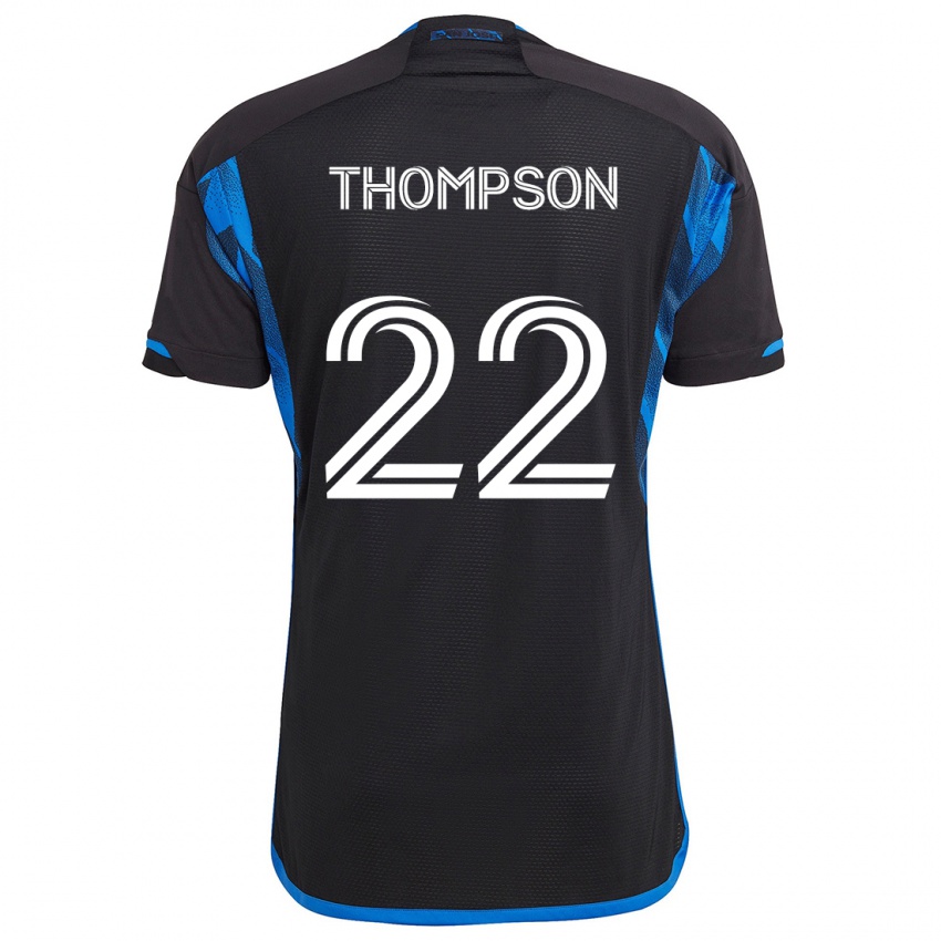 Kinder Tommy Thompson #22 Blau Schwarz Heimtrikot Trikot 2024/25 T-Shirt Österreich