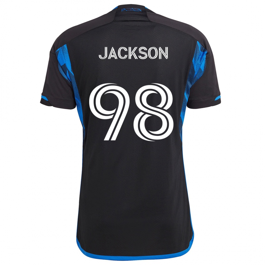 Kinder Jacob Jackson #98 Blau Schwarz Heimtrikot Trikot 2024/25 T-Shirt Österreich