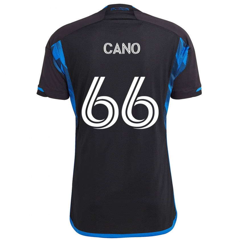 Kinder Alejandro Cano #66 Blau Schwarz Heimtrikot Trikot 2024/25 T-Shirt Österreich