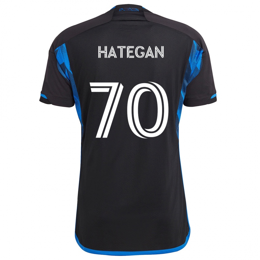 Kinder Roberto Hategan #70 Blau Schwarz Heimtrikot Trikot 2024/25 T-Shirt Österreich