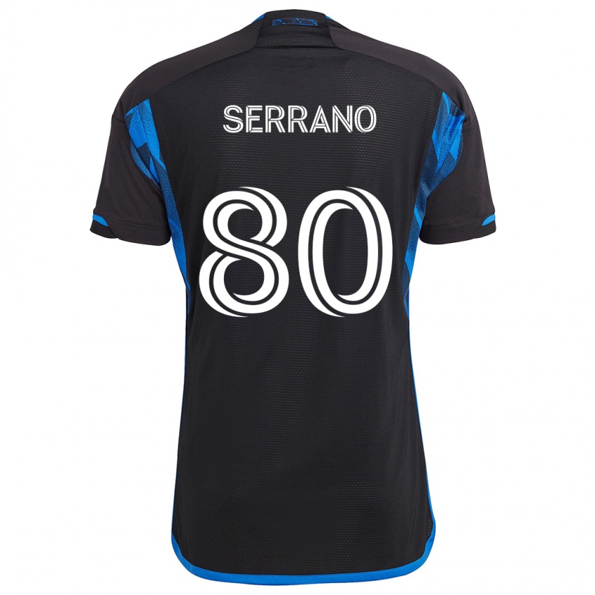 Kinder David Serrano #80 Blau Schwarz Heimtrikot Trikot 2024/25 T-Shirt Österreich