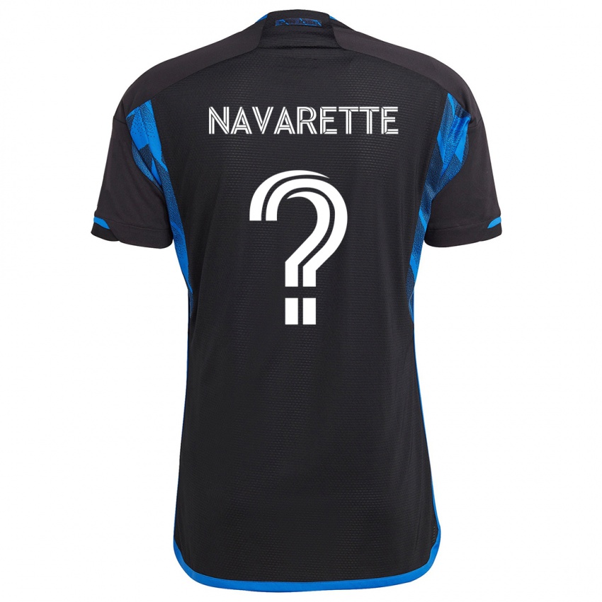 Kinder Samuel Navarette #0 Blau Schwarz Heimtrikot Trikot 2024/25 T-Shirt Österreich