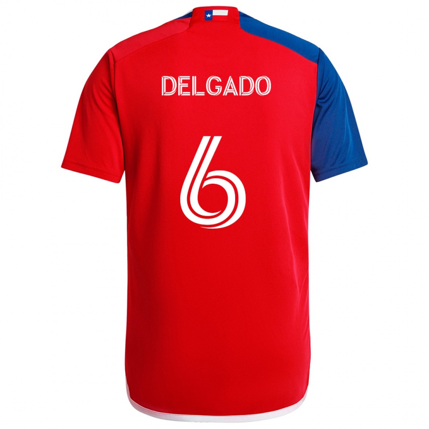 Kinder Patrickson Delgado #6 Blau Rot Heimtrikot Trikot 2024/25 T-Shirt Österreich