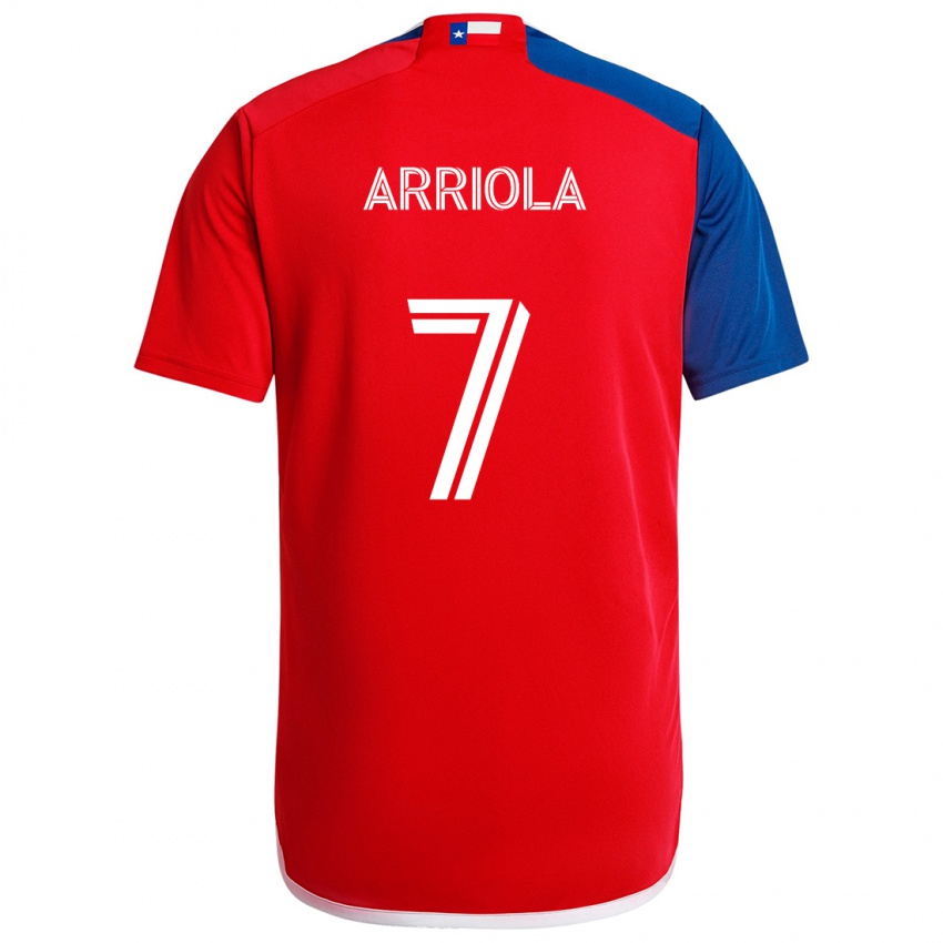 Kinder Paul Arriola #7 Blau Rot Heimtrikot Trikot 2024/25 T-Shirt Österreich