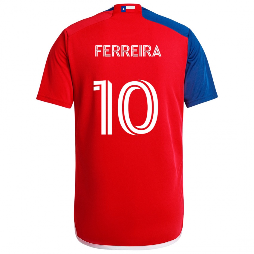 Kinder Jesús Ferreira #10 Blau Rot Heimtrikot Trikot 2024/25 T-Shirt Österreich