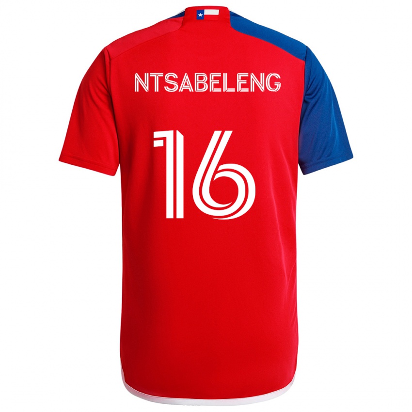 Kinder Tsiki Ntsabeleng #16 Blau Rot Heimtrikot Trikot 2024/25 T-Shirt Österreich