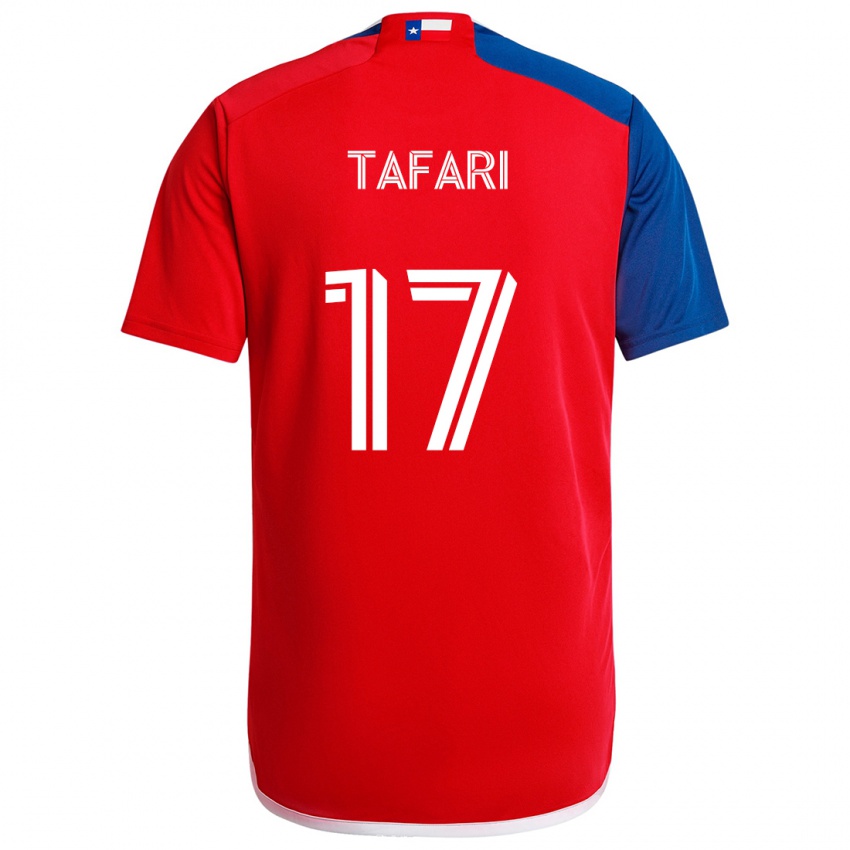 Kinder Nkosi Tafari #17 Blau Rot Heimtrikot Trikot 2024/25 T-Shirt Österreich