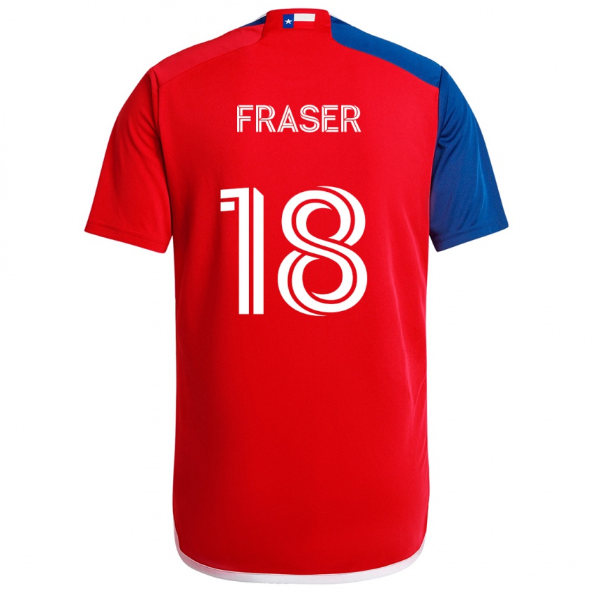 Kinder Liam Fraser #18 Blau Rot Heimtrikot Trikot 2024/25 T-Shirt Österreich