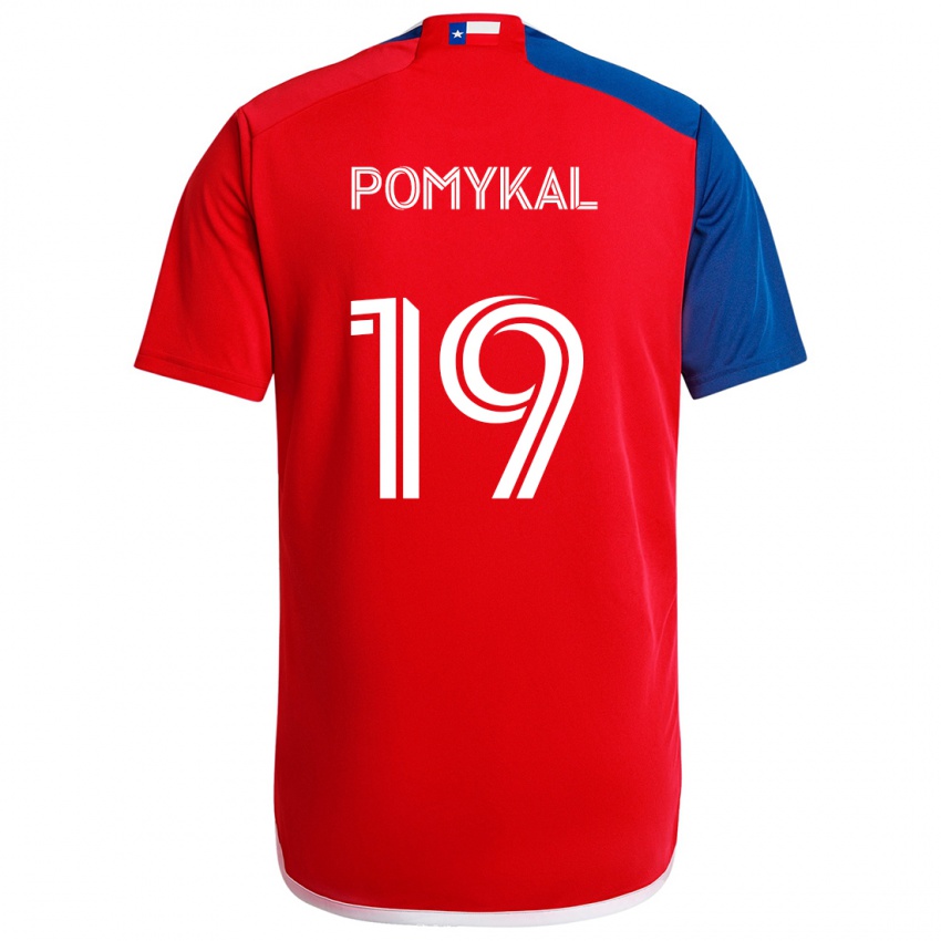 Kinder Paxton Pomykal #19 Blau Rot Heimtrikot Trikot 2024/25 T-Shirt Österreich