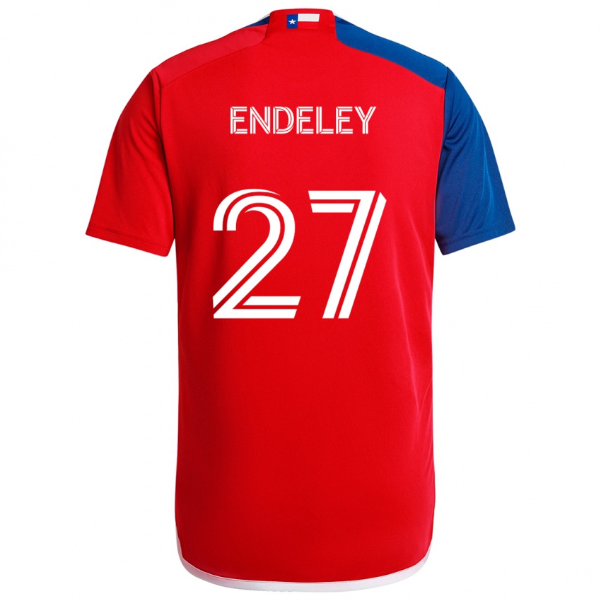 Kinder Herbert Endeley #27 Blau Rot Heimtrikot Trikot 2024/25 T-Shirt Österreich