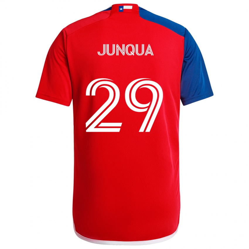 Kinder Sam Junqua #29 Blau Rot Heimtrikot Trikot 2024/25 T-Shirt Österreich