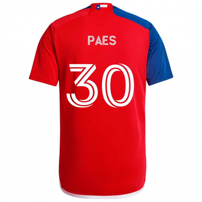 Kinder Maarten Paes #30 Blau Rot Heimtrikot Trikot 2024/25 T-Shirt Österreich