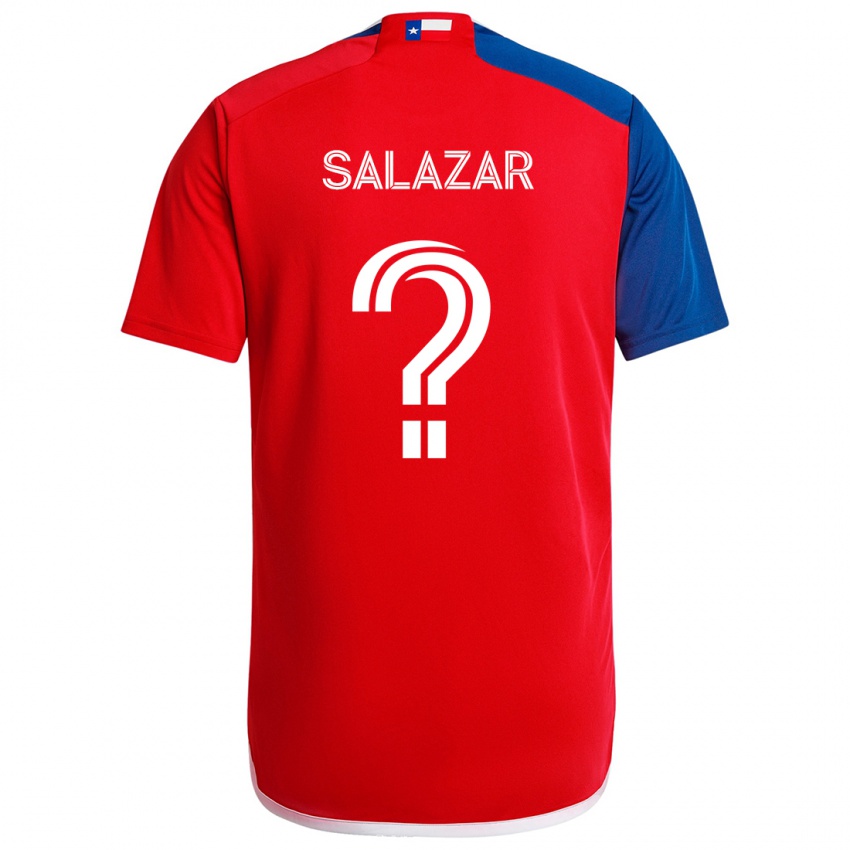 Kinder Jared Salazar #0 Blau Rot Heimtrikot Trikot 2024/25 T-Shirt Österreich