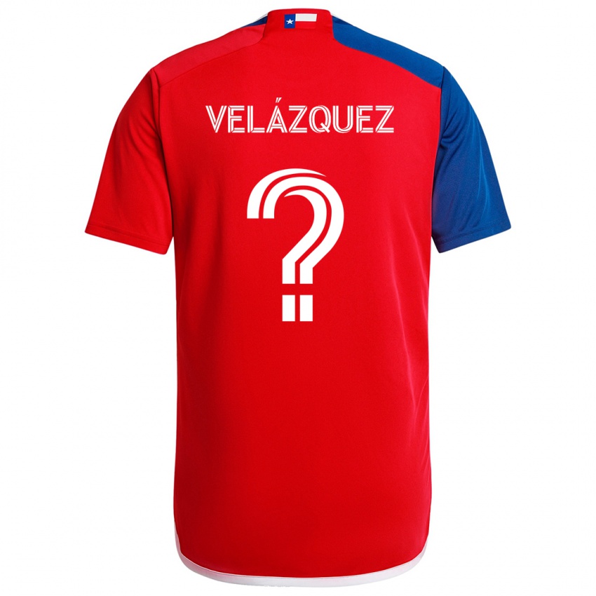 Kinder Ougir Velázquez #0 Blau Rot Heimtrikot Trikot 2024/25 T-Shirt Österreich