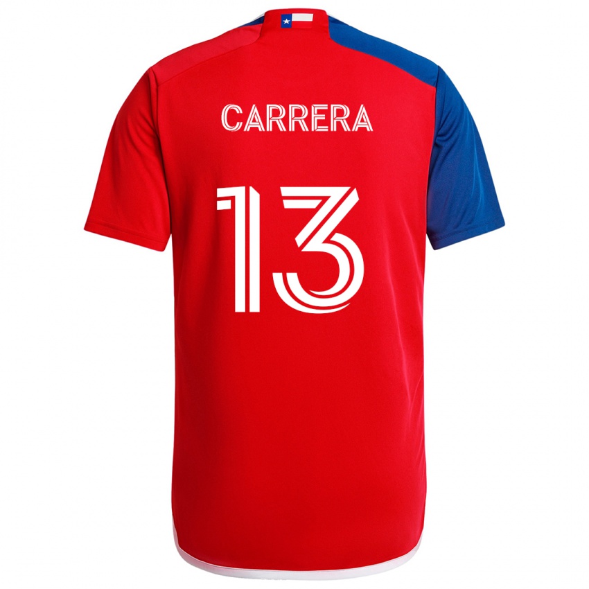 Kinder Antonio Carrera #13 Blau Rot Heimtrikot Trikot 2024/25 T-Shirt Österreich