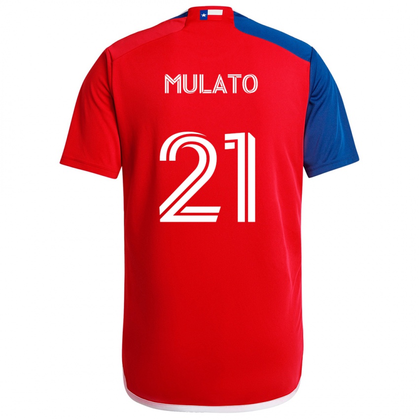 Kinder José Mulato #21 Blau Rot Heimtrikot Trikot 2024/25 T-Shirt Österreich